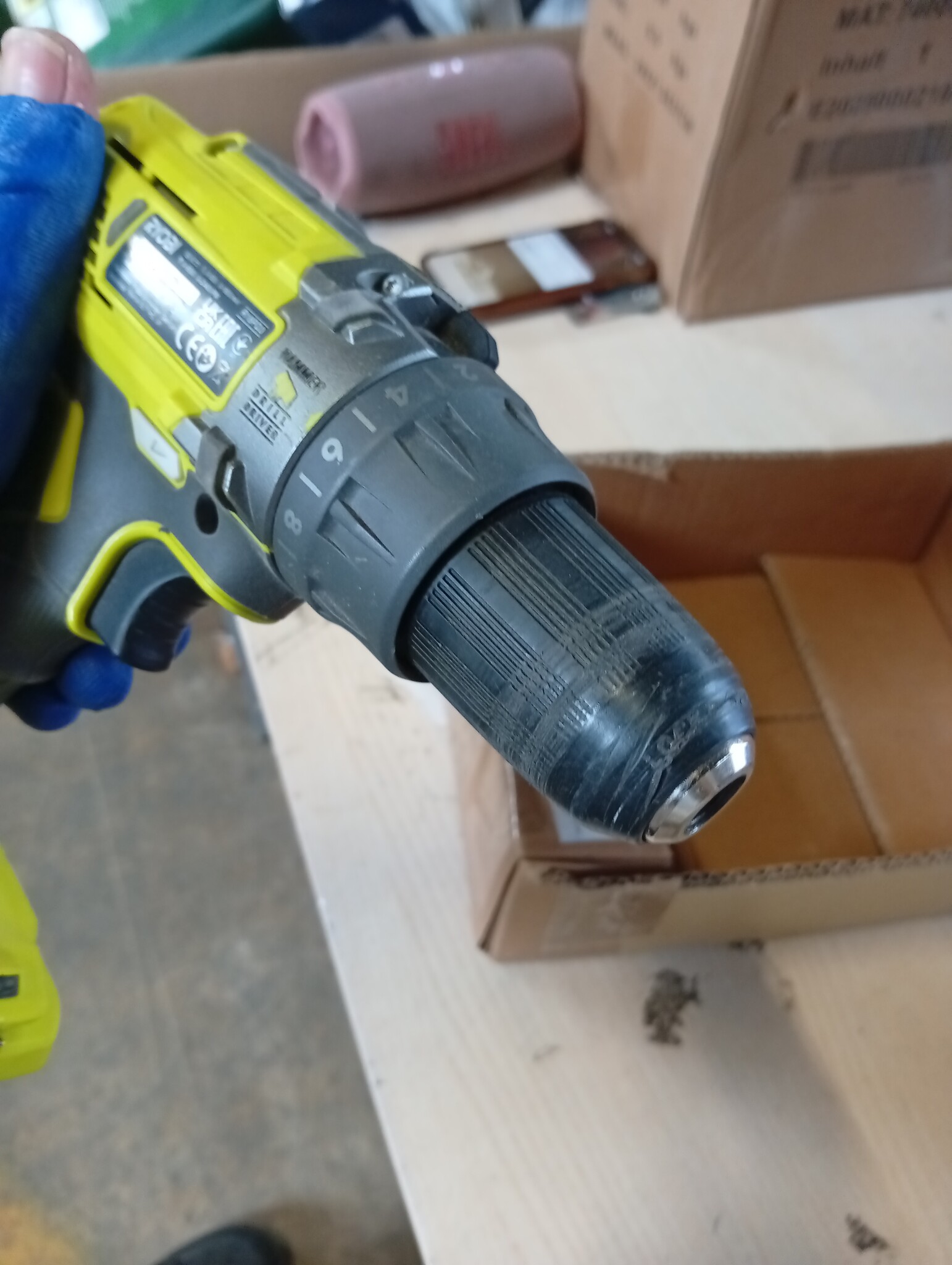 Ryobi R18PD3-0 ONE+ 18V Accu Klopboormachine - Hyper Green