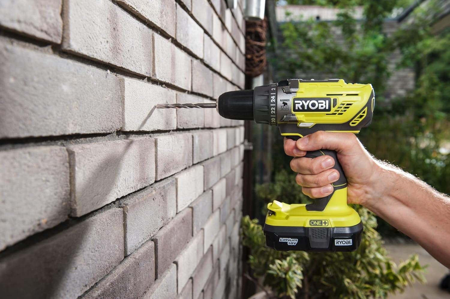 Ryobi R18PD3-0 ONE+ 18V Accu Klopboormachine - Hyper Green