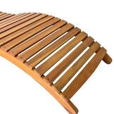 vidaXL Ligbed massief acaciahout bruin