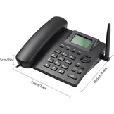 Draadloze vaste telefoon, telefoonhouder, GSM 850/900/1800/1900MHZ Dual SIM-kaart, 2G draadloze telefoon met antenne, wekker, SMS-opnamefunctie, 6 talen