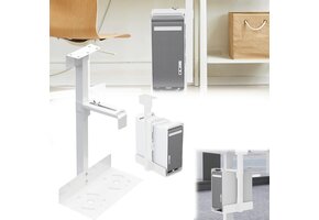 CPU Houder Onder Bureau - Wit - 34% Korting