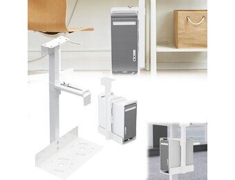 CPU Houder Onder Bureau - Wit - 34% Korting
