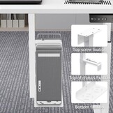 CPU Houder Onder Bureau - Wit - 34% Korting