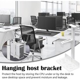 CPU Houder Onder Bureau - Wit - 34% Korting