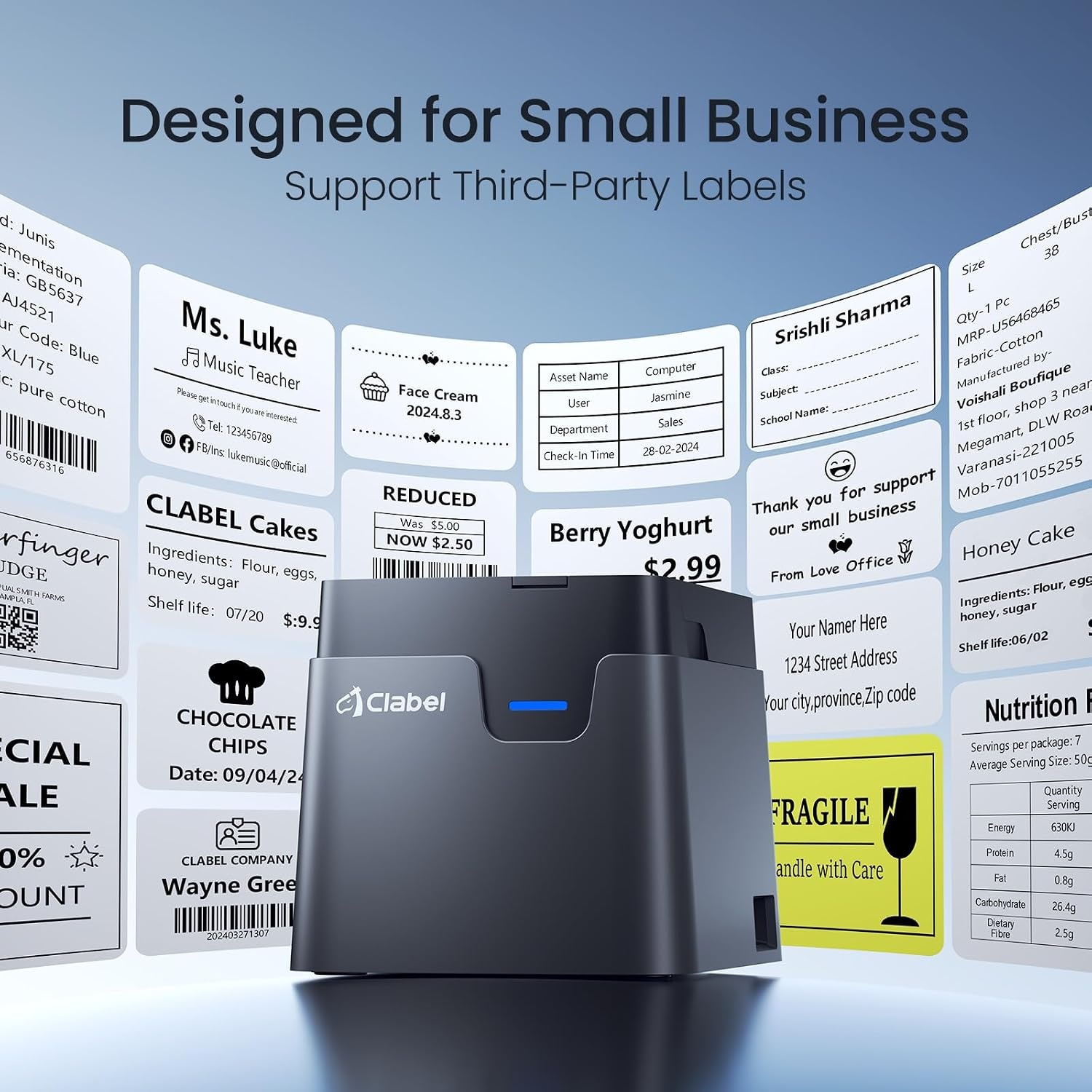 Thermische Labelprinter 221D voor Barcodes, 50mm Labelbreedte, Bluetooth - 34% Korting!