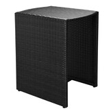 VidaXL 3-delige Bistroset, Poly Rattan Zwart, 35% Korting