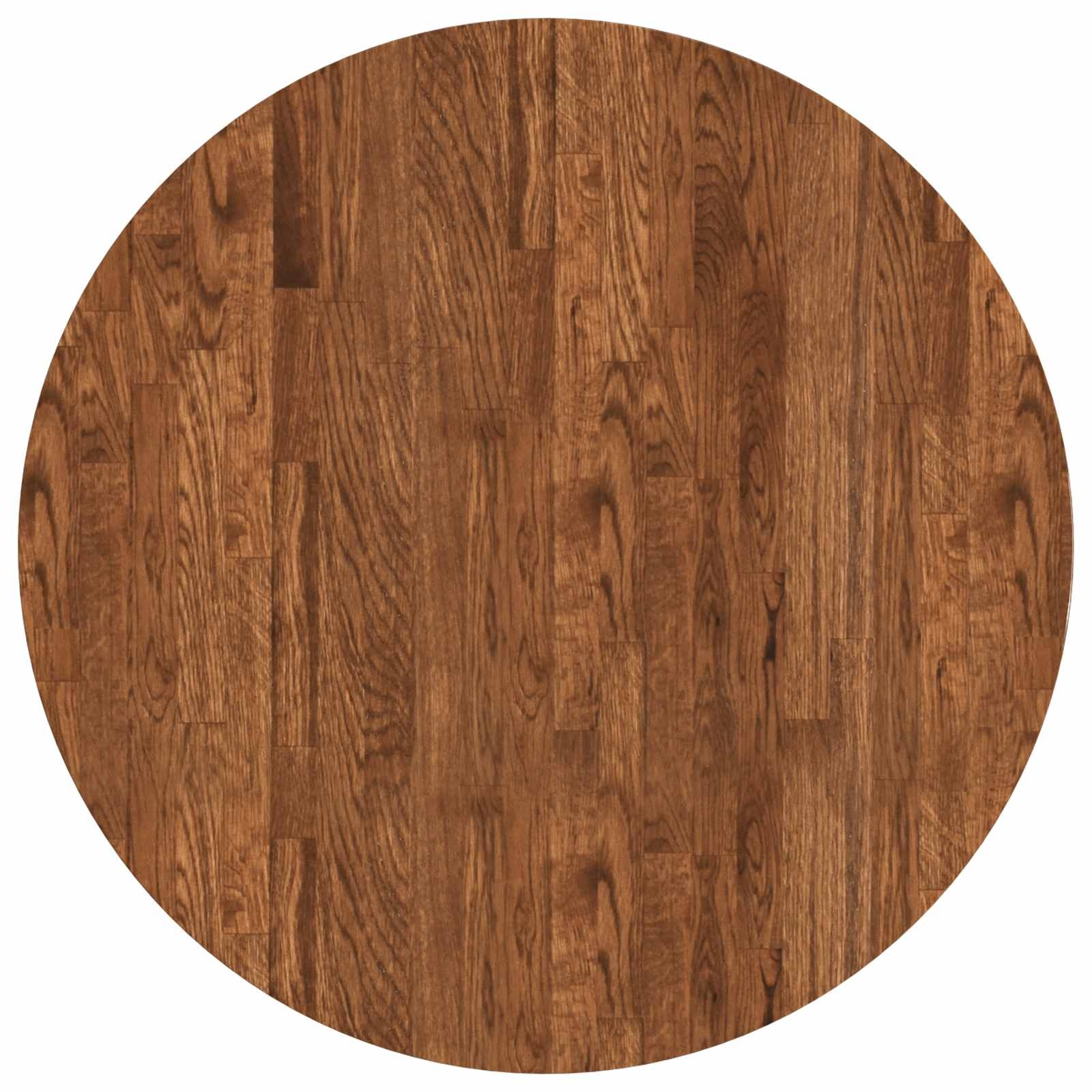 Massief Eikenhouten Tafelblad Rond 70cm Licht Bruin - 35% Korting