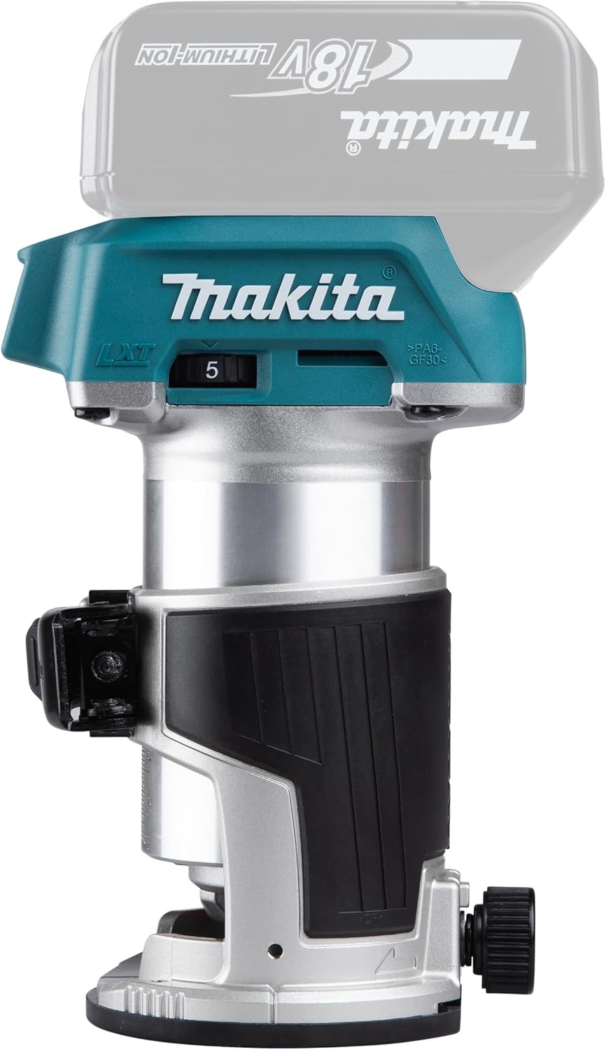 Makita Accu Frees DRT50ZJX2 18V - 3 Modules, Blauw - 35% Korting