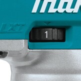 Makita Accu Frees DRT50ZJX2 18V - 3 Modules, Blauw - 35% Korting