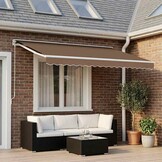 VidaXL Vervangingsdoek Zonnescherm Beige 400x300cm Canvas - 34% Korting