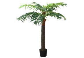 Kunstpalm 190 cm met pot - Groen - 54% Korting