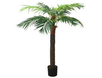 Kunstpalm 190 cm met pot - Groen - 54% Korting