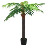 Kunstpalm 190 cm met pot - Groen - 54% Korting