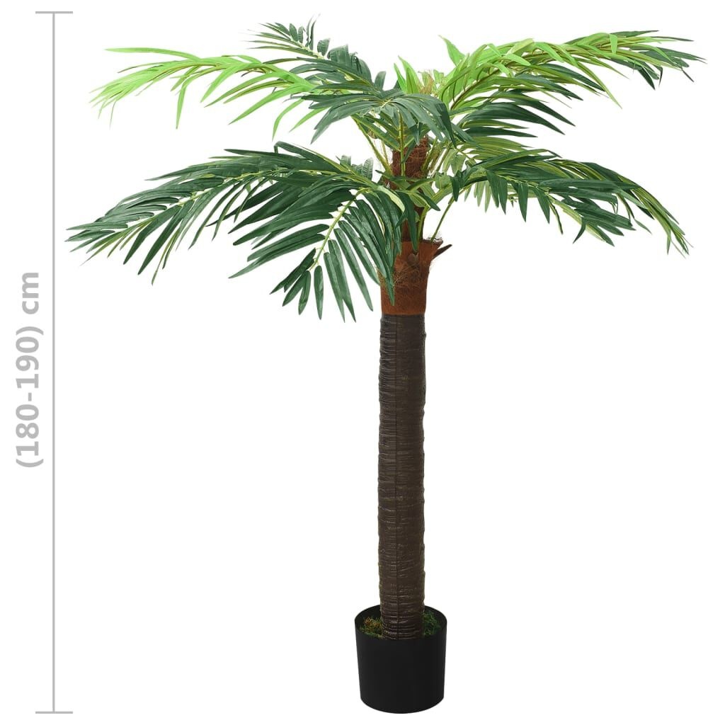 Kunstpalm 190 cm met pot - Groen - 54% Korting