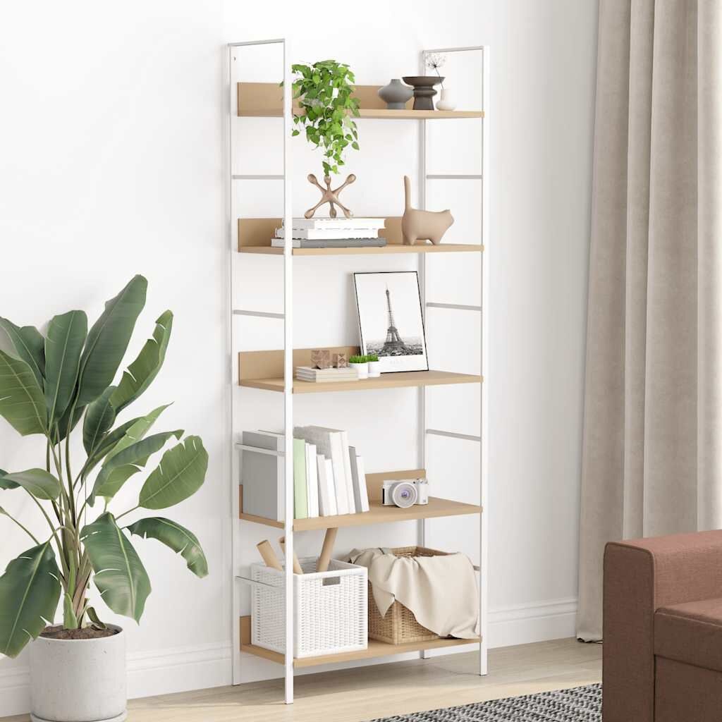 VidaXL Boekenkast Eikenkleur 5 schappen 60x158,5 cm - 54% Korting