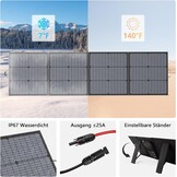 Opvouwbaar Zonnepaneel 220W Monokristallijn - Ideaal voor Camper & Boot - 35% Korting