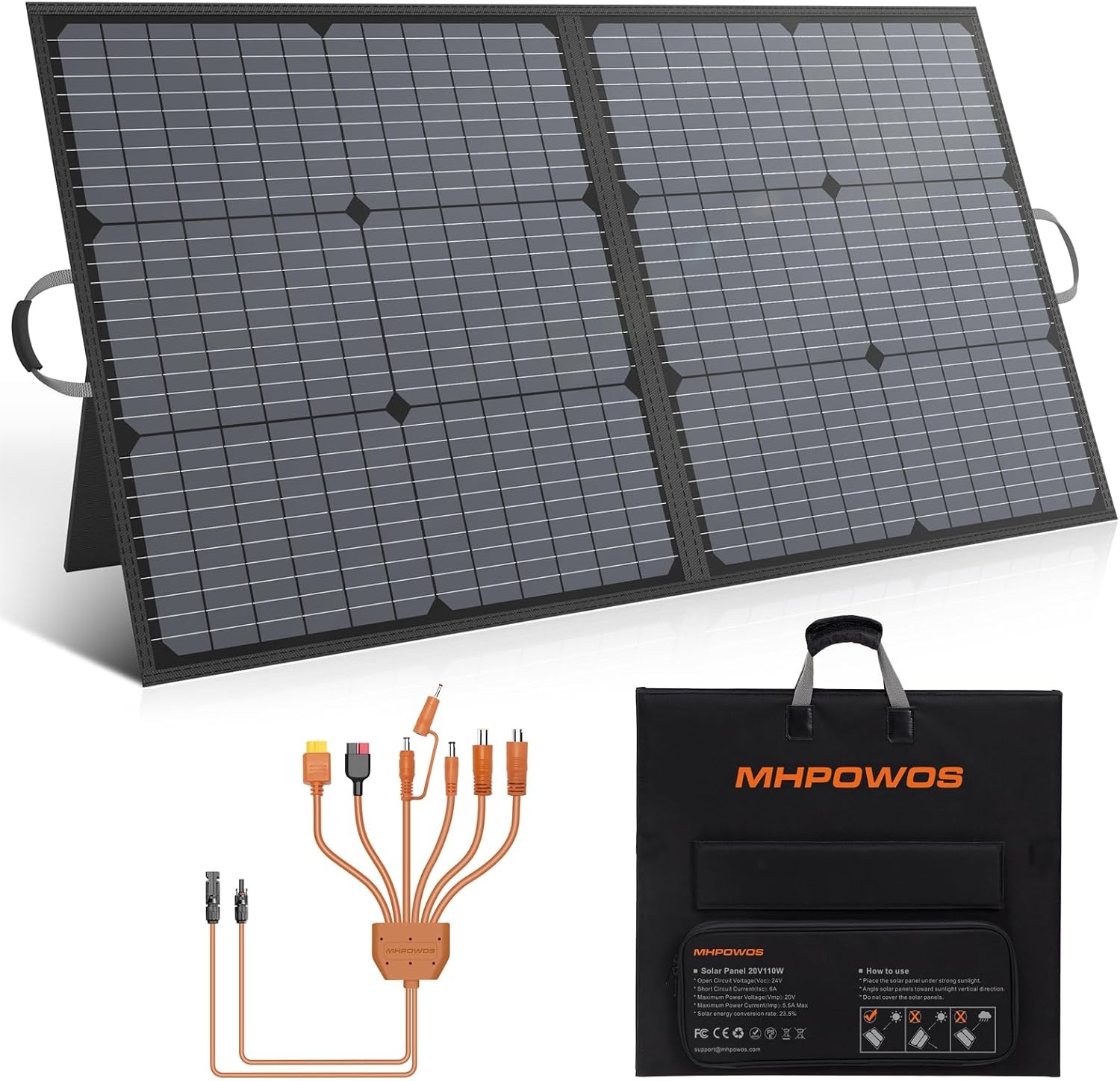 Opvouwbaar Zonnepaneel 220W Monokristallijn - Ideaal voor Camper & Boot - 35% Korting