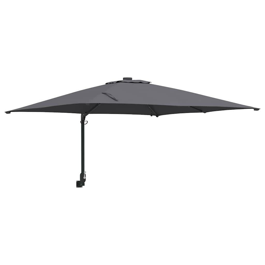 vidaXL Tuinparasol Antraciet 248,5 x 247,5 x 160 cm Polyester/Staal - 35% Korting