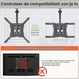TV Plafondbeugel 23-55" Zwart - 33% Korting