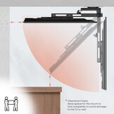 TV Plafondbeugel 23-55" Zwart - 33% Korting
