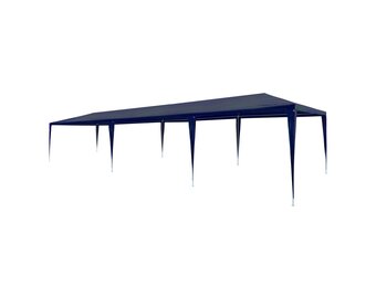 Blauwe Partytent 3x9m PE - 59% Korting