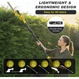 6-in-1 Kettingzaag & Heggenschaar Set | 8" Elektrisch 2500W | Incl. 2 Accu's & 4.5m Bereik | 55% Korting