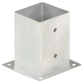 vidaXL Paalankers (4 stuks) 101 mm Gegalvaniseerd Metaal - 58% Korting