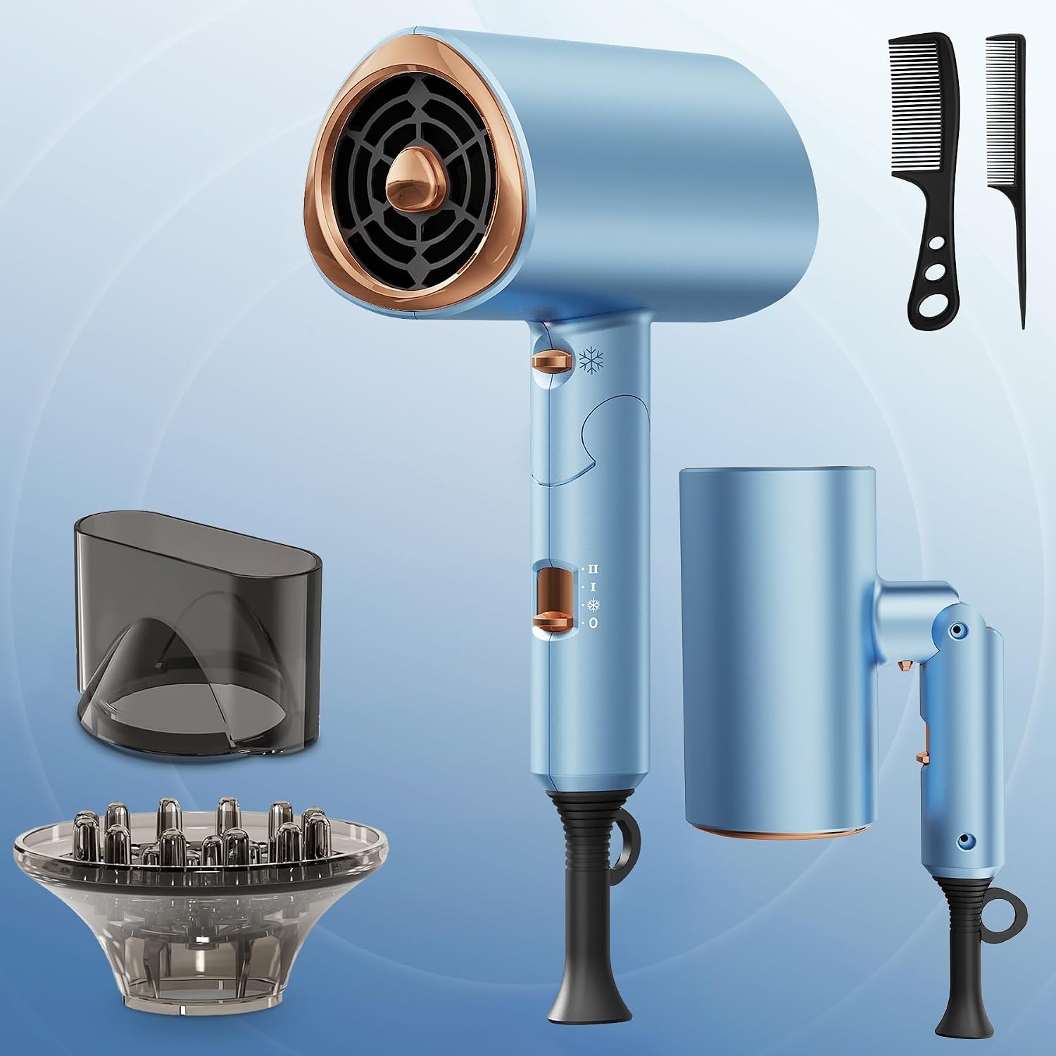 Haardroger 2000W Ionen Föhn met Diffuser | 33% Korting