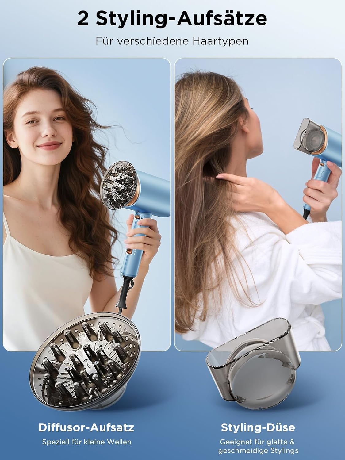 Haardroger 2000W Ionen Föhn met Diffuser | 33% Korting