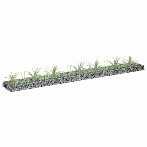Verhoogde Gabion Plantenbak 270x30x10 cm Staal - 33% Korting