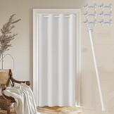 Magnetisch Thermodeurgordijn Wit 132x195 cm - 33% Korting