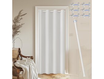Magnetisch Thermodeurgordijn Wit 132x195 cm - 33% Korting
