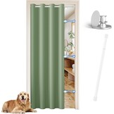 Magnetisch Thermodeurgordijn Wit 132x195 cm - 33% Korting