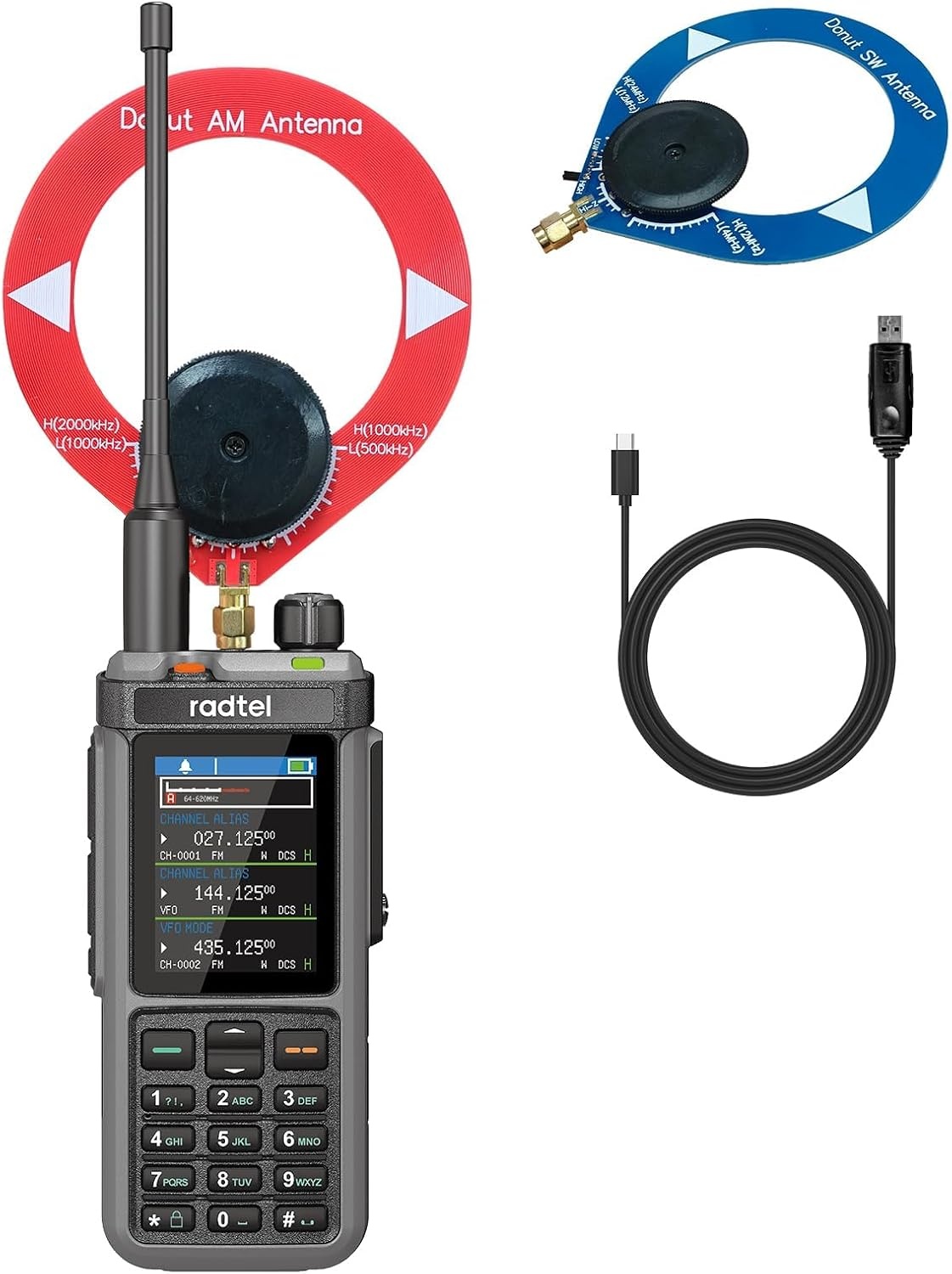 Radtel RT-880 10W Portofoon - 1024 Kanalen & Shortwave Antenne - 29% Korting