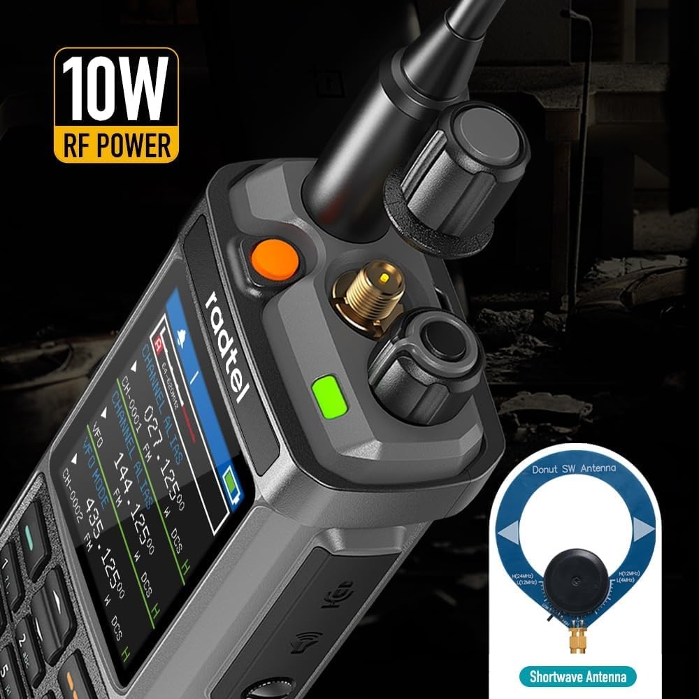 Radtel RT-880 10W Portofoon - 1024 Kanalen & Shortwave Antenne - 29% Korting
