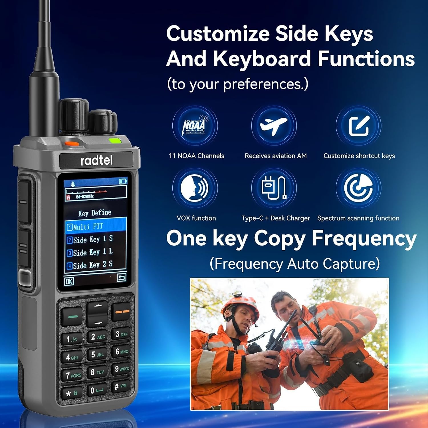 Radtel RT-880 10W Portofoon - 1024 Kanalen & Shortwave Antenne - 29% Korting