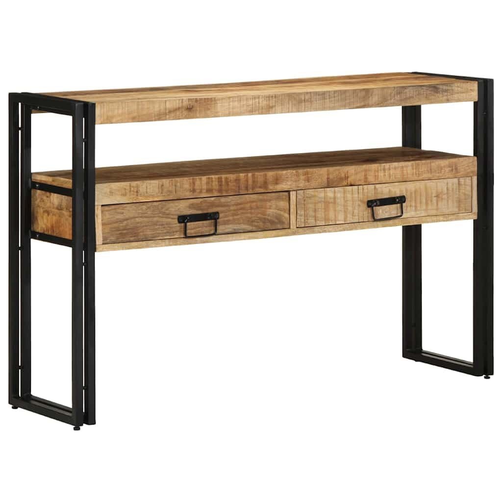 VidaXL Wandtafel Lade Bruin 120x33x75 cm Massief Mangohout (60% Korting)