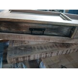 VidaXL Wandtafel Lade Bruin 120x33x75 cm Massief Mangohout (60% Korting)