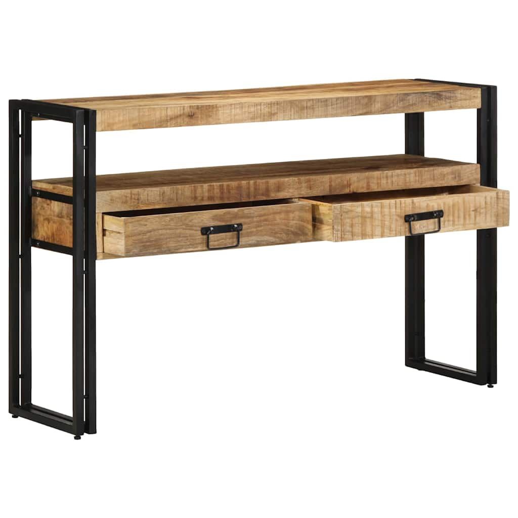VidaXL Wandtafel Lade Bruin 120x33x75 cm Massief Mangohout (60% Korting)