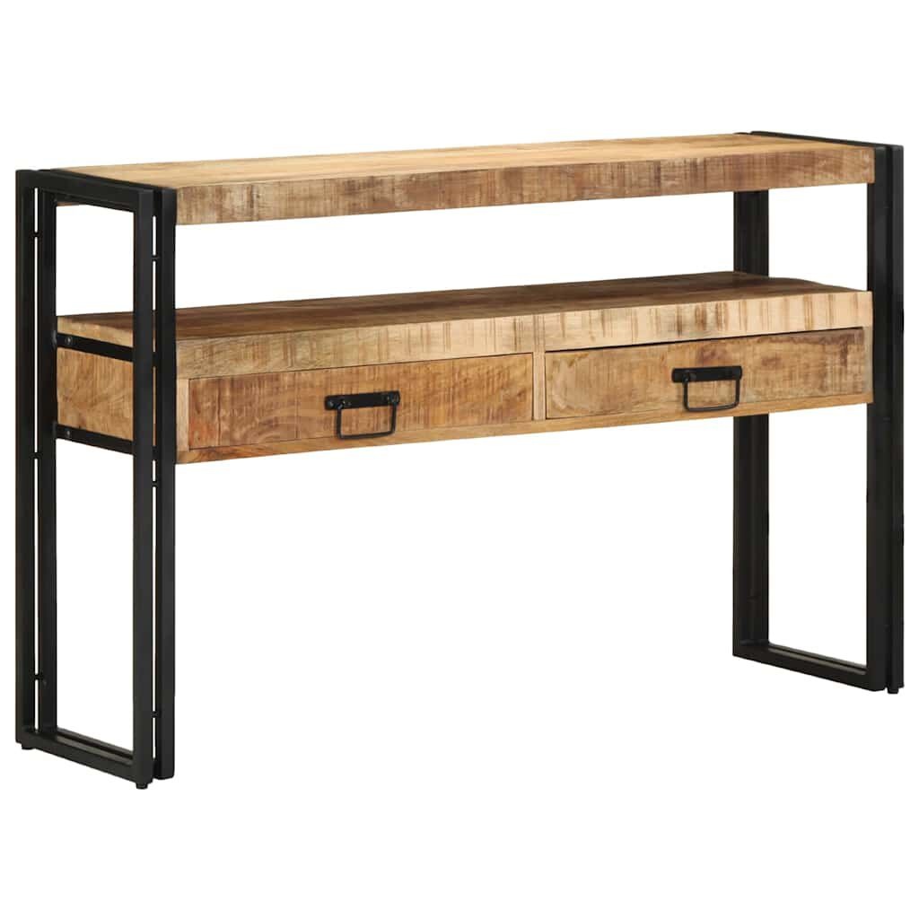 VidaXL Wandtafel Lade Bruin 120x33x75 cm Massief Mangohout (60% Korting)