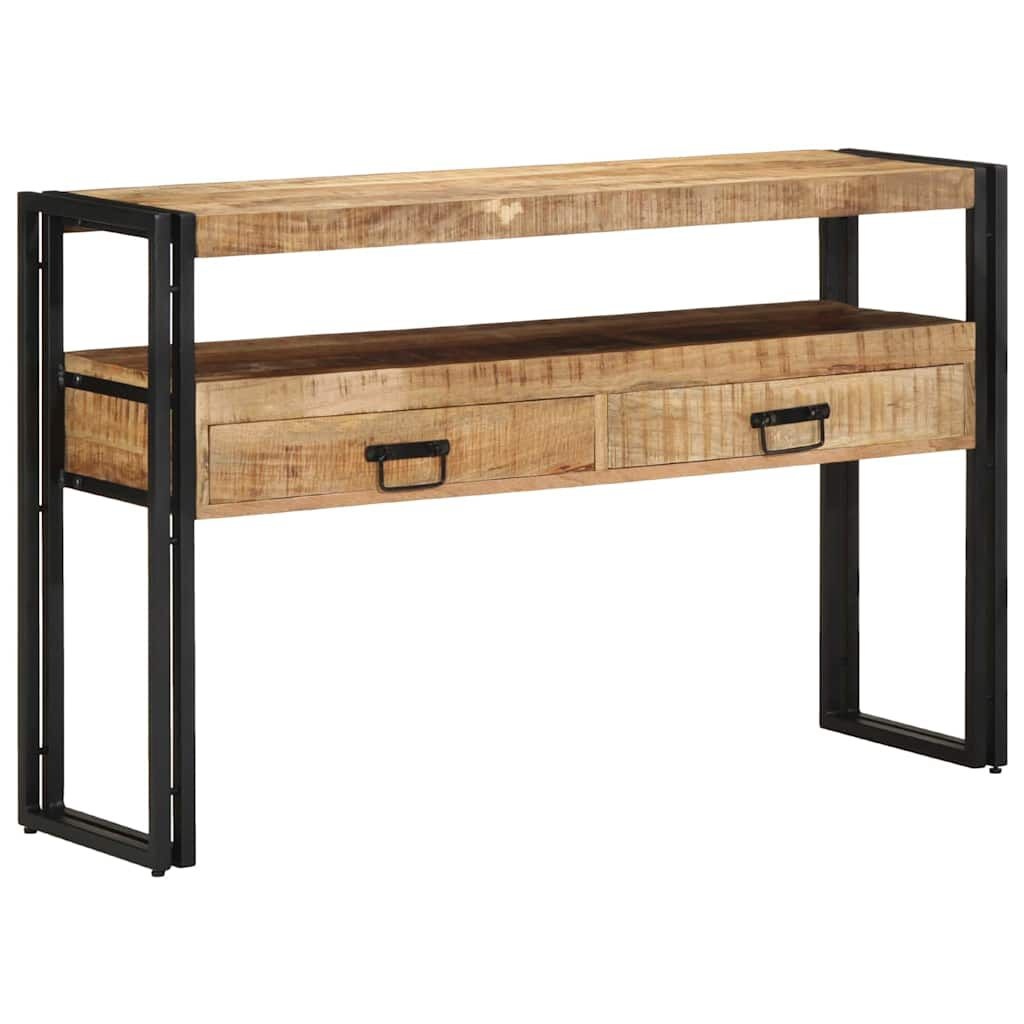 VidaXL Wandtafel Lade Bruin 120x33x75 cm Massief Mangohout (60% Korting)