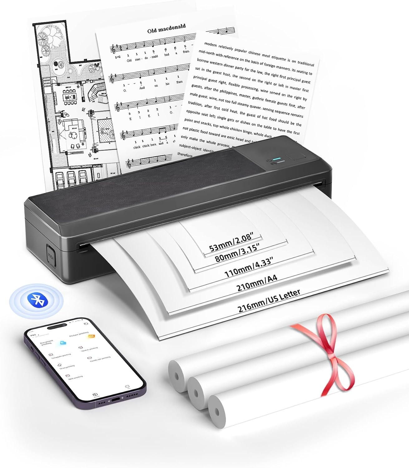 P83 Draagbare A4 Thermische Printer met 34% Korting