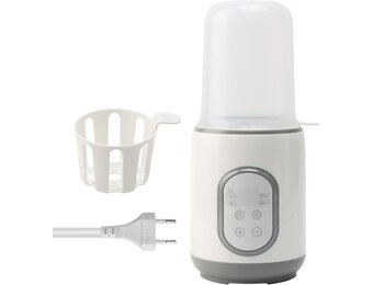 8-in-1 Flessenwarmer Wit - Snel & Veilig Babymelk Verwarmen - 32% Korting