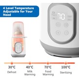 8-in-1 Flessenwarmer Wit - Snel & Veilig Babymelk Verwarmen - 32% Korting