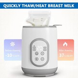 8-in-1 Flessenwarmer Wit - Snel & Veilig Babymelk Verwarmen - 32% Korting