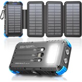 Solar Powerbank 26800mAh met 4 Zonnepanelen & 15W Snelladen - 29% Korting