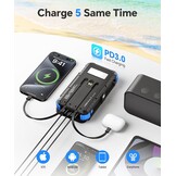 Solar Powerbank 26800mAh met 4 Zonnepanelen & 15W Snelladen - 29% Korting