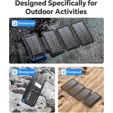 Solar Powerbank 26800mAh met 4 Zonnepanelen & 15W Snelladen - 29% Korting