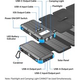 Solar Powerbank 26800mAh met 4 Zonnepanelen & 15W Snelladen - 29% Korting