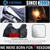 FENRIR Motorhoes Zwart - Weerbestendig & Hittebestendig - 230x100x143,2 cm